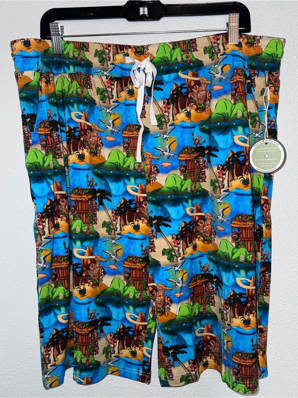 🌺🏝️ NWT Boo Boo Bamboo Men’s Lounge Shorts | Size 2X | Moana Inspired Print 🏝️🌺 - Picture 1 of 2